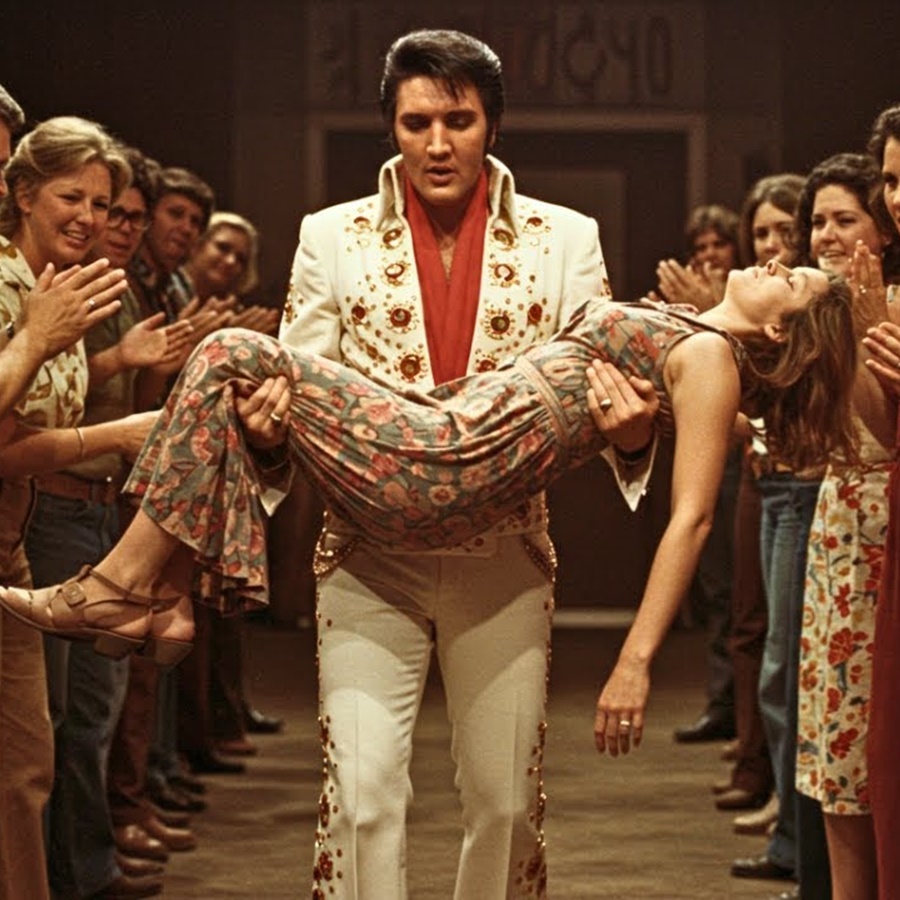 Elvis interrompeu música ao ver fã DESMAIAR — ele próprio carregou a mulher até a saída
