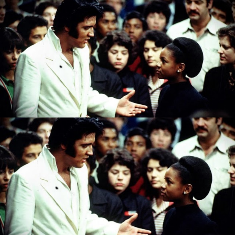 Fã negra de 14 anos foi xingada na fila do show — Elvis a ouviu, parou tudo e a levou pra PRIMEIRA..