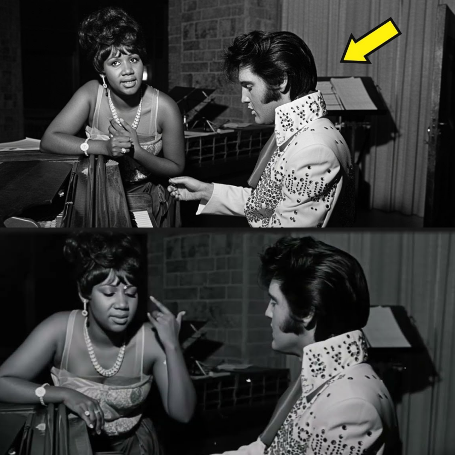 Aretha Franklin Watched Elvis Change the Song — Her Reaction Said Everything 