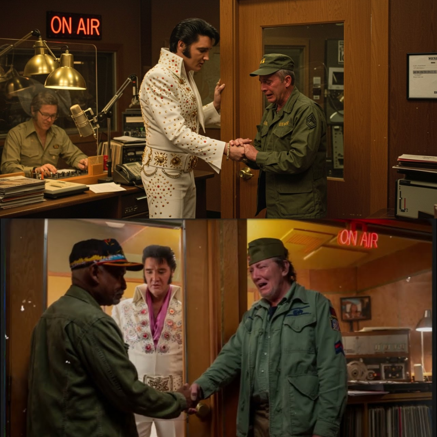 Elvis Presley STOPS interview for crying Vietnam vet — what he does next leaves studio in tears 