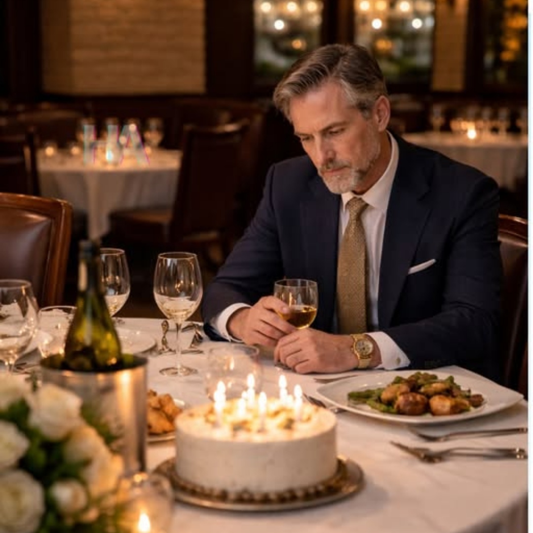 The billionaire spent his 55th birthday dining alone while his children ridiculed him from a yacht… but when a single mother approached his table with her young son, one choice he made that night shattered his heirs’ scheme and helped him build a family he never expected.