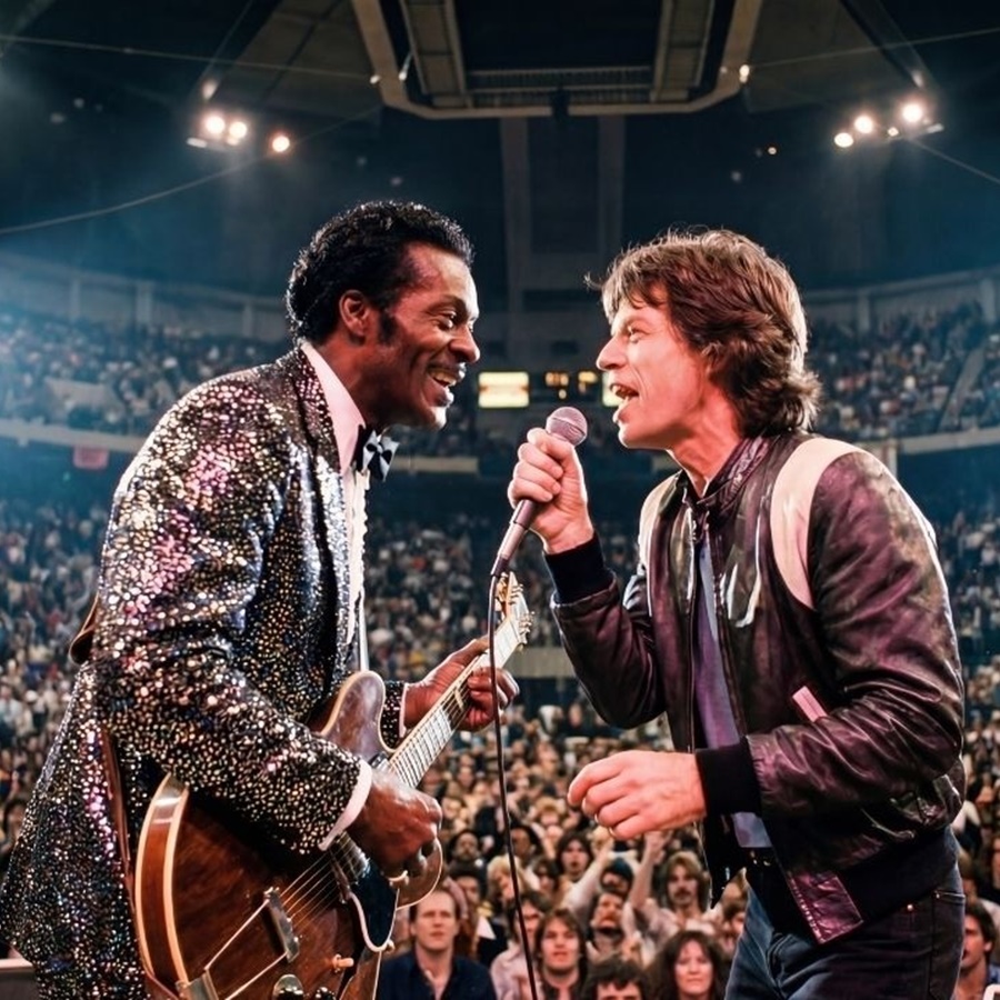 Chuck Berry spotted Mick Jagger—stopped show, said 3 words no one expected! D