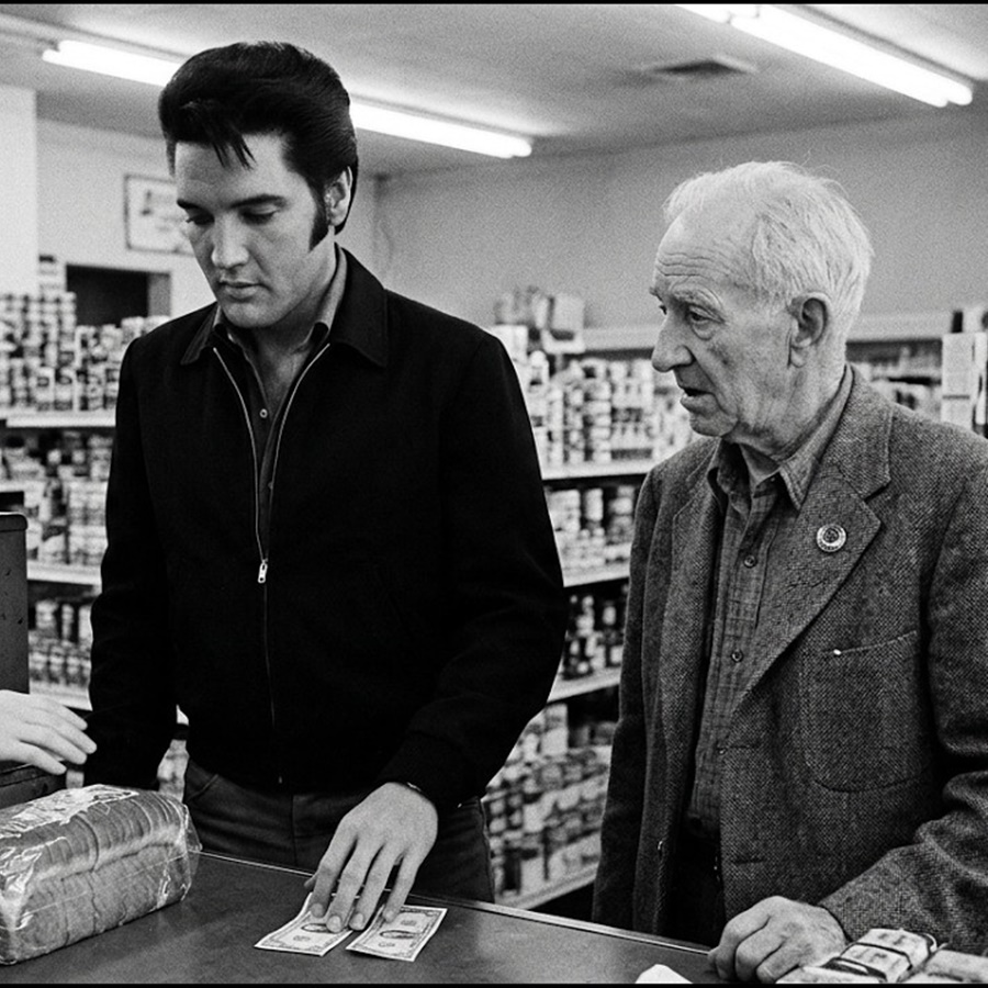 Elvis Watched a Veteran Count Coins at a Grocery Register — He Moved Before Anyone Else Could D