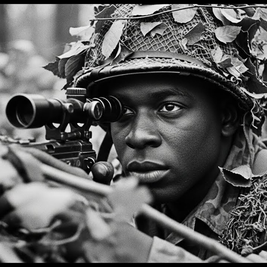 Germans Never Imagined One Black Sniper’s Camouflage Method Would Kill 500 of Their Soldiers D