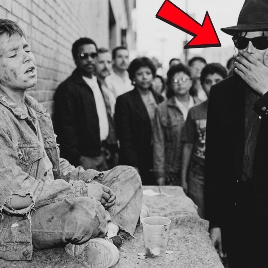 Homeless Boy Singing “Billie Jean” for Coins—Michael Jackson Walked Past and Did THIS D