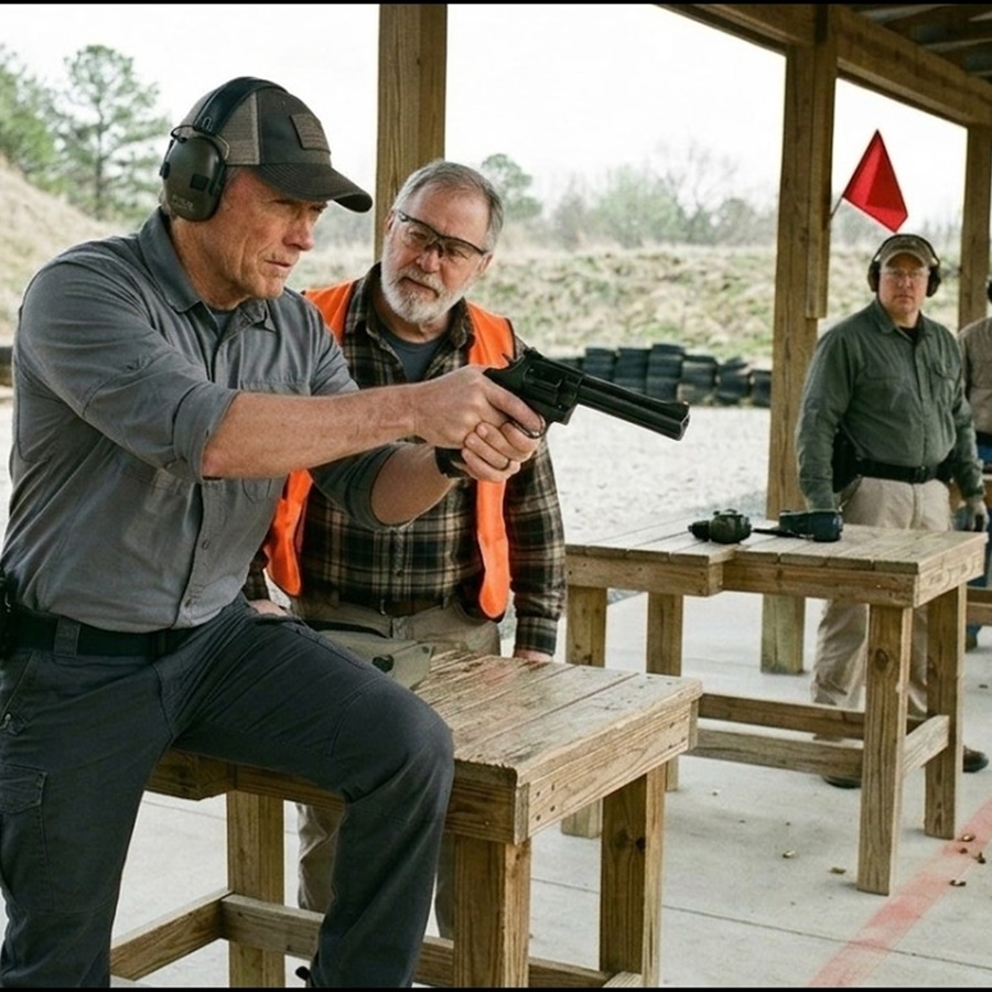 ‘Westerns Use Tricks’—Gave Clint Pistol—Target Back—Instructor Went SILENT D