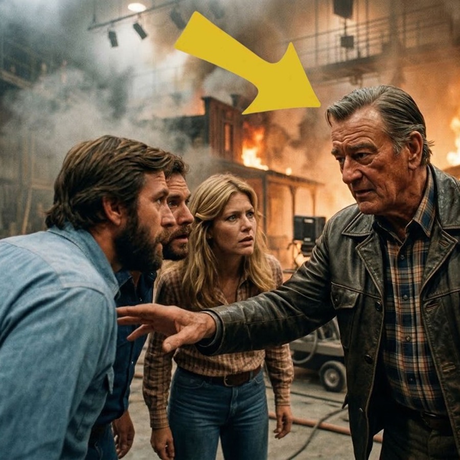 A Studio Fire Trapped 50 People Inside — John Wayne’s Response Saved Every Single Life D