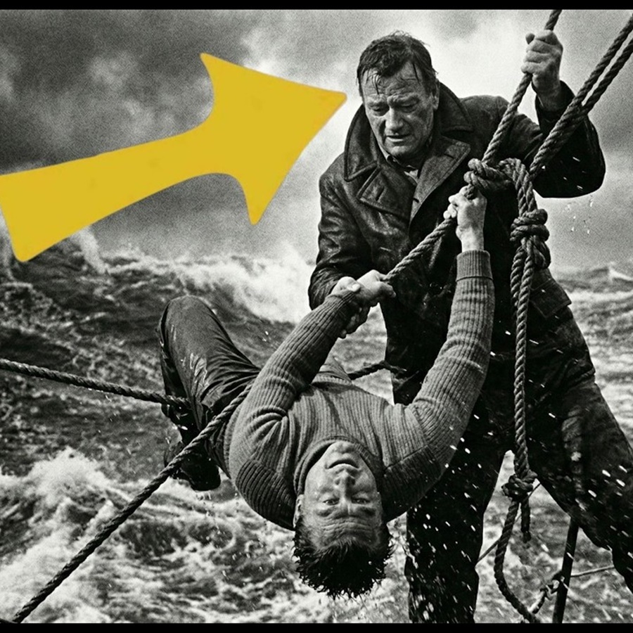 The Wild Goose Was Sinking in 60-Foot Waves—What John Wayne Did Next Saved Kirk Douglas’s Life D