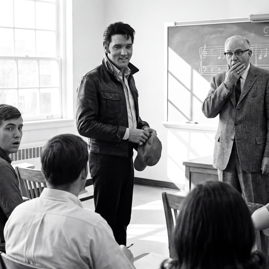 Music Professor Told “Student in Back Row” He Needed Training — It Was ELVIS PRESLEY D