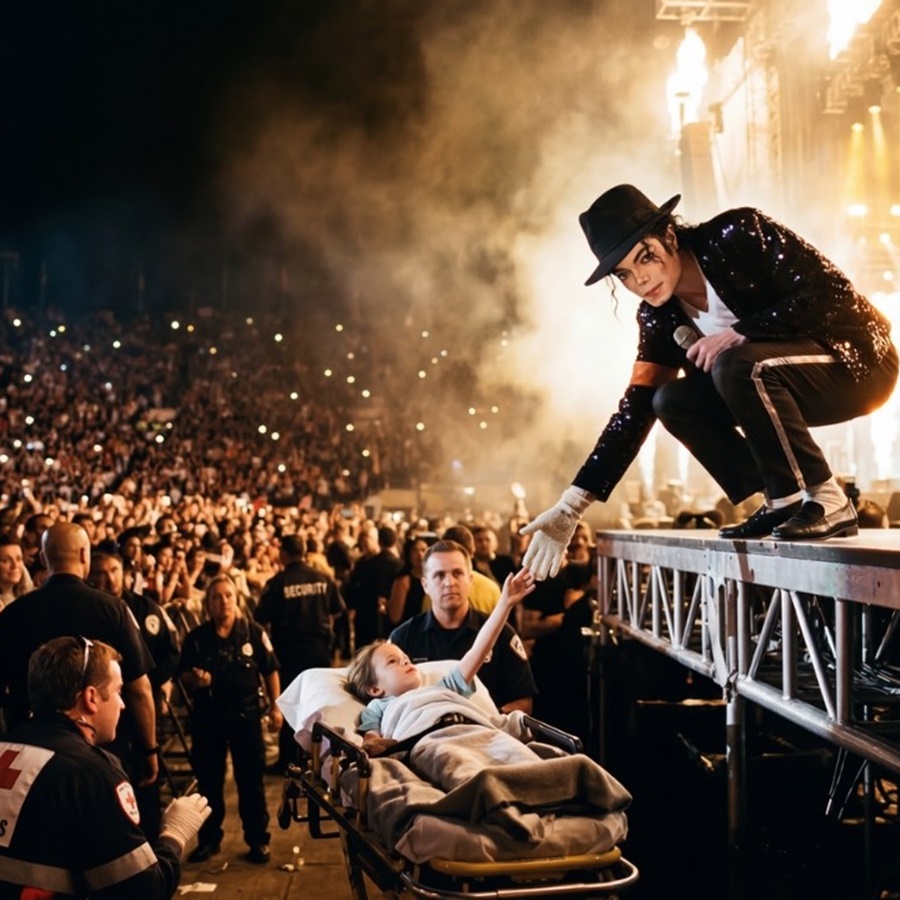 Michael Jackson SAW dying child on a stretcher at Wembley — what he did next left 90,000 in TEARS D
