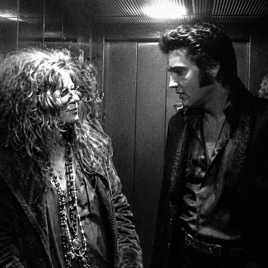 Janis Joplin And Elvis Presley Were Alone In An Elevator For 2 Minutes In 1969. D
