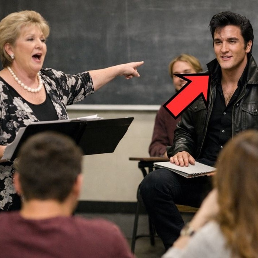 Vocal Professor Challenged “Student in the Back” to Sing — It Turned Out to Be Elvis Presley! D
