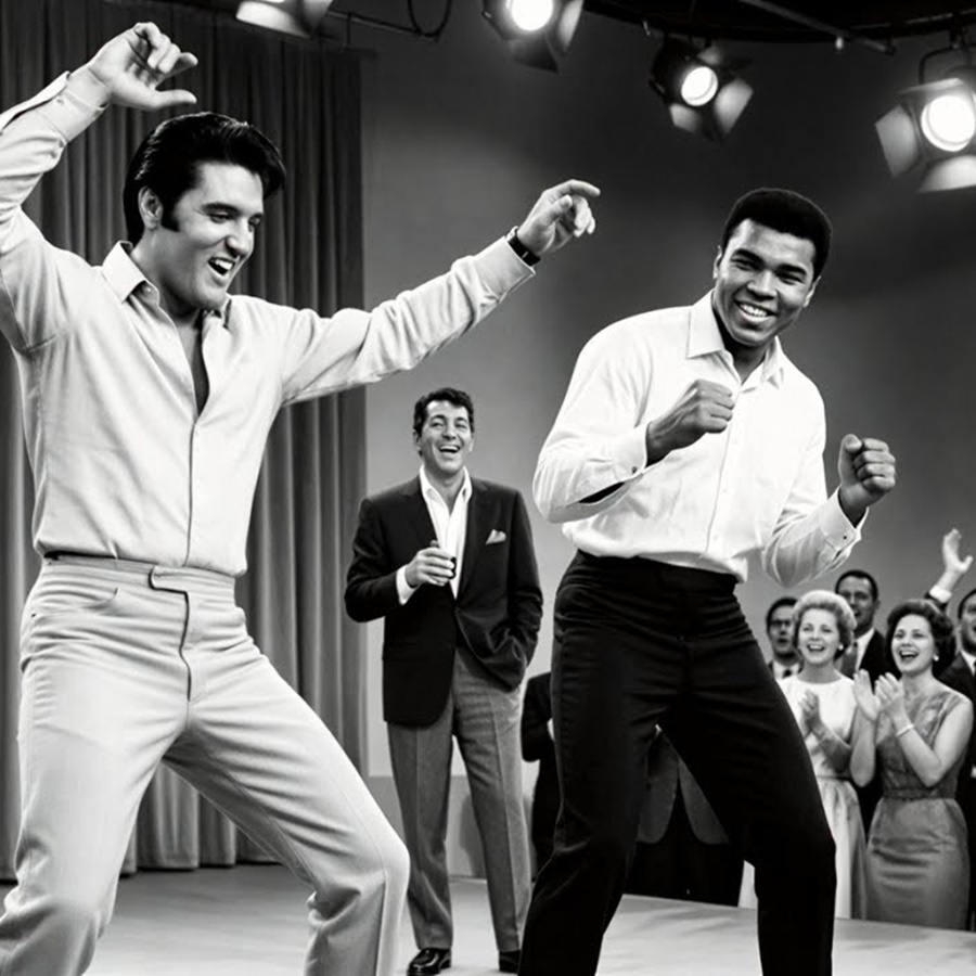 Muhammad Ali CHALLENGED Elvis to a Dance-Off — The Crowd Couldn’t BELIEVE Their Eyes D