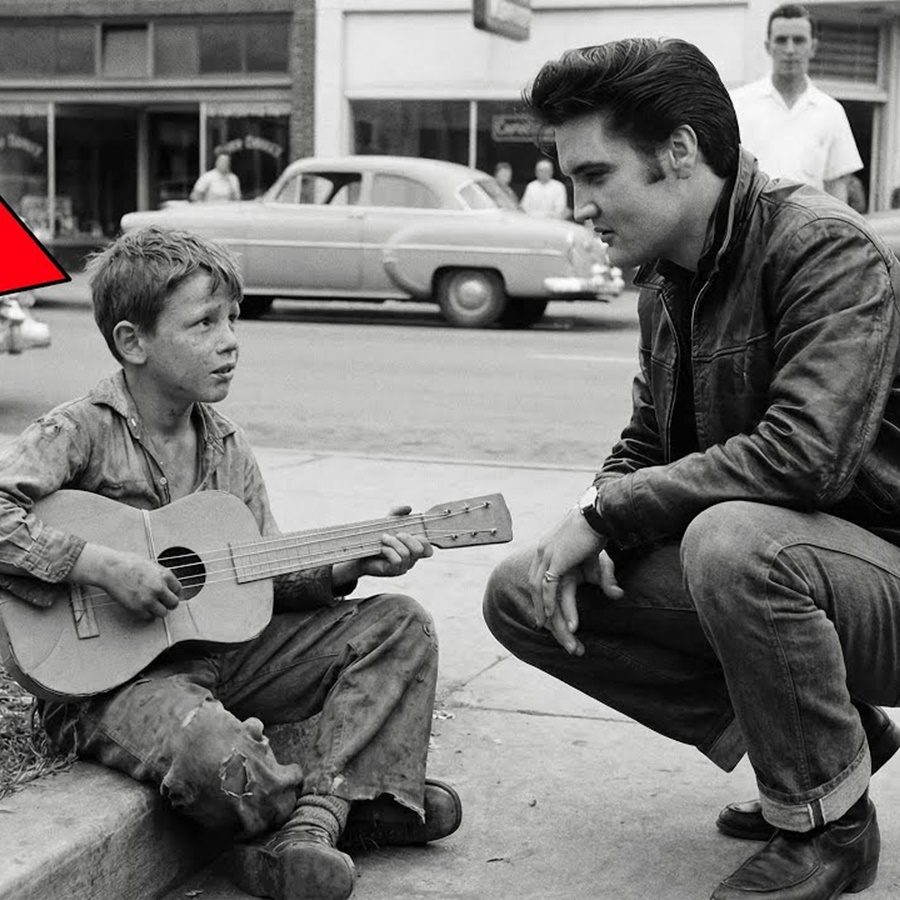 A Street Kid Played an Elvis Song on a CARDBOARD Guitar — Elvis Presley Heard It and THIS happened D