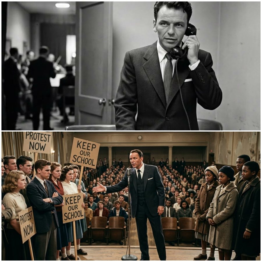 Sinatra Cancelled $10,000 Show, Flew to Racist School Strike — What He Told Students ENDED It