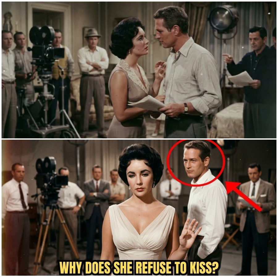 Elizabeth Taylor REFUSED To Kiss Paul Newman On Set — What He Did Next Made The Entire Crew Silent