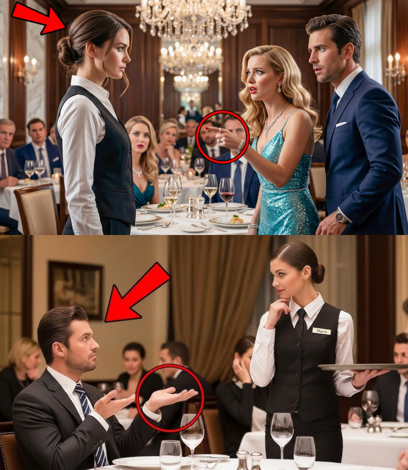 “Know Your Place,” the Billionaire’s Date Said—The Waitress Made Her Regret It Instantly