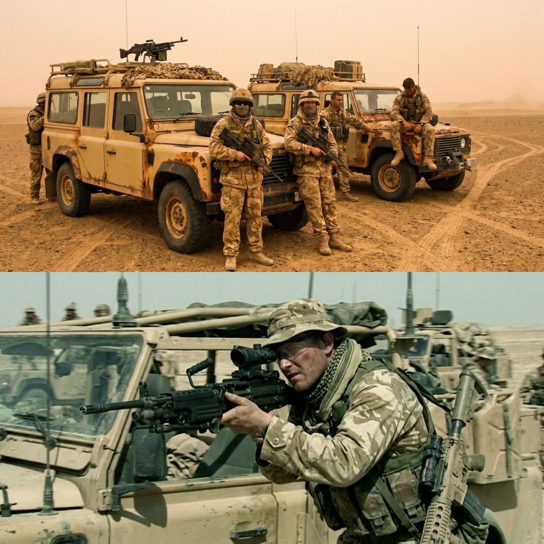 Nice Rusty Land Rovers. They Said. The SAS Reached the Target Before the Americans Left Base