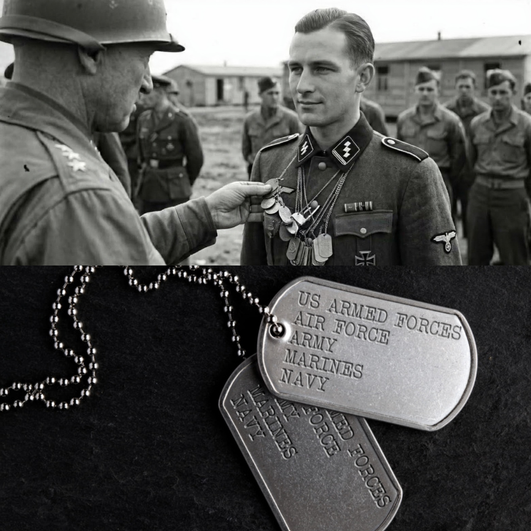 What Patton Said When He Found a German Soldier Wearing 50 American Dog Tags Around His Neck