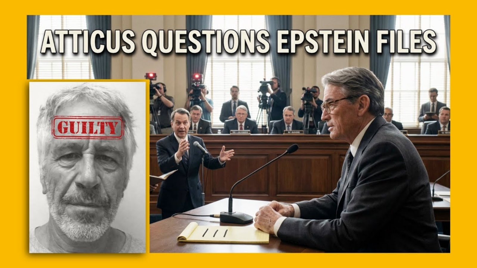 ATTICUS QUESTIONS EPSTEIN FILES — The Hearing Room FROZE in SILENCE