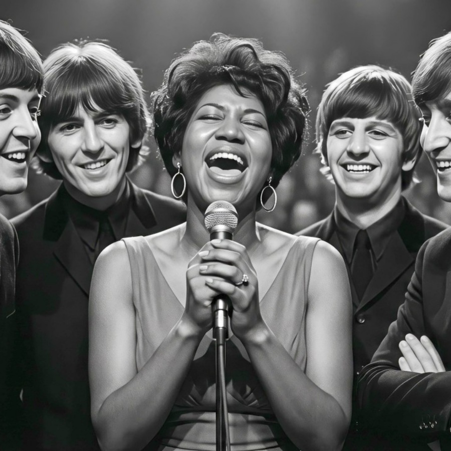The Beatles Pulled Aretha From the Crowd Live — Her Voice BROUGHT 55,000 People to Their Feet