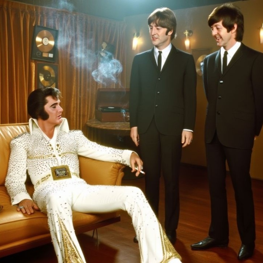 Elvis MET the Beatles in 1965 — what really happened inside that room shocked everyone