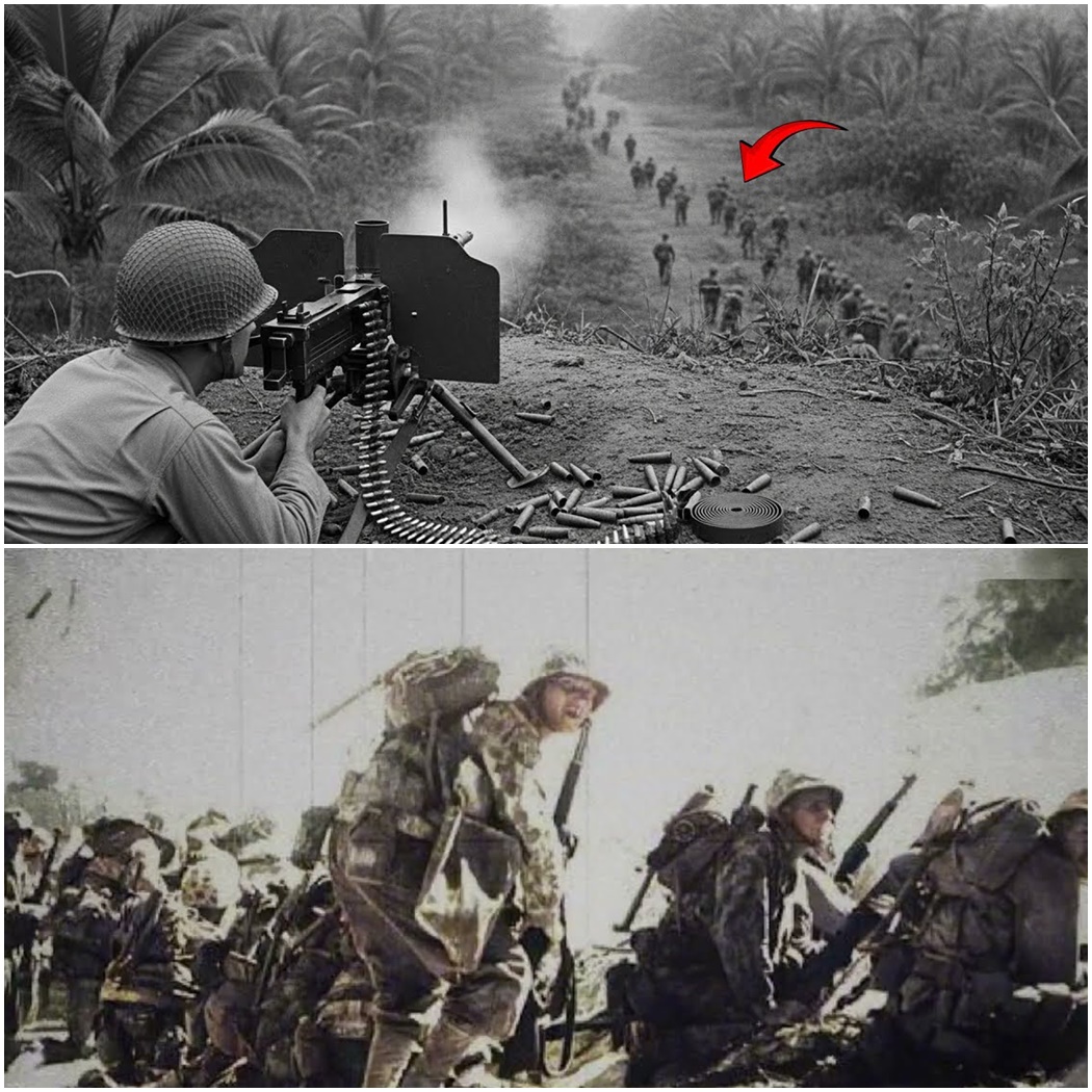 Japanese Charged Him for 3 Hours — He Left 200 Bodies in Front of His Machine Gun Alone D