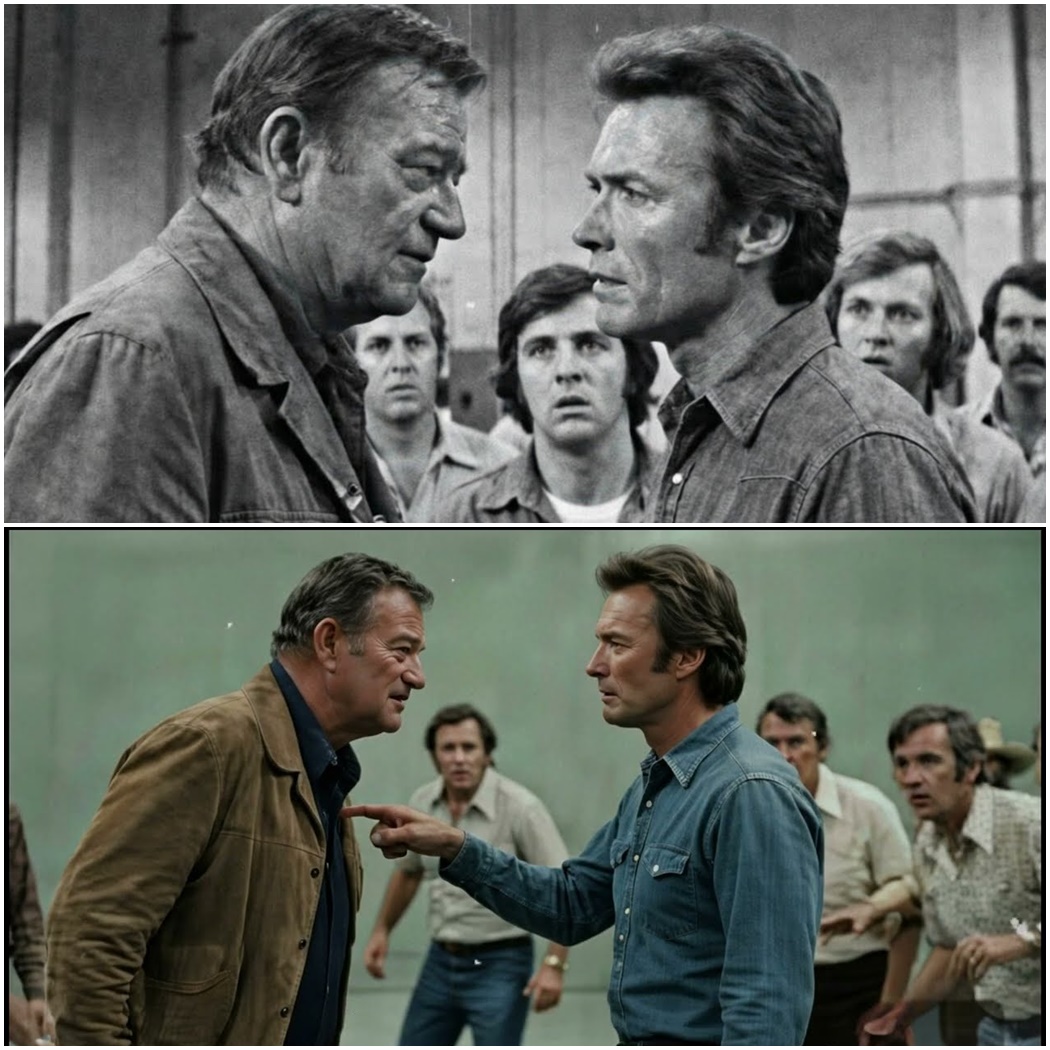 Clint Eastwood Walked Onto John Wayne’s Set UNINVITED —What Happened Next Surprised Everyone D
