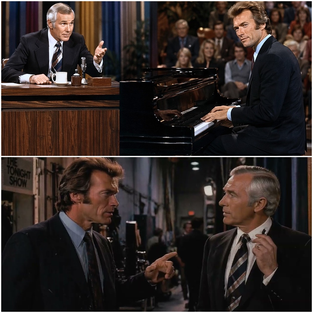 Johnny Carson DARED Clint Eastwood to Play Piano for 30 Seconds — 7 Seconds Later, No One Moved D