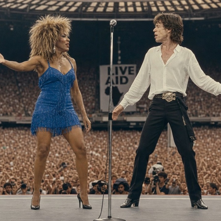Mick Jagger Tried To Put Tina Turner Behind Him At Live Aid. She Said One Sentence. D