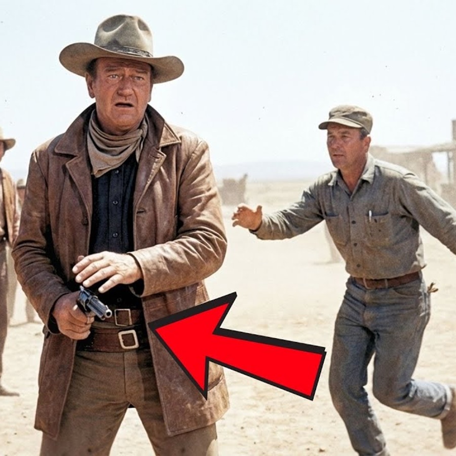 John Wayne Drew His Gun on Set — Then Heard Two Words That Froze Everyone D