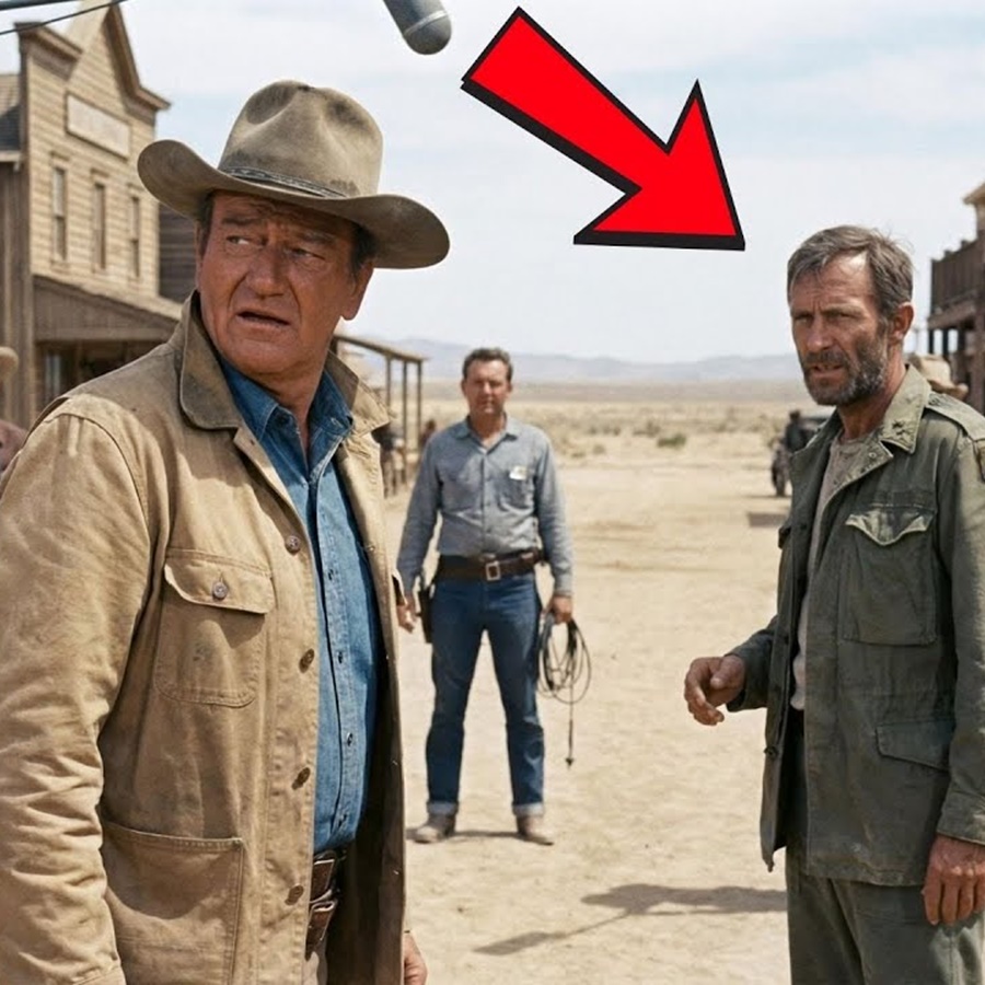 John Wayne Stopped Filming When a Veteran Walked Onto His Western Set D