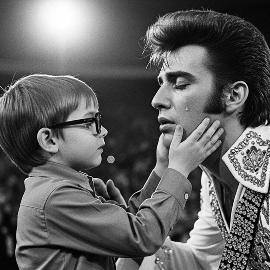 “The Blind Boy Touched Elvis’s Face — What He Whispered Changed Everyone There” D