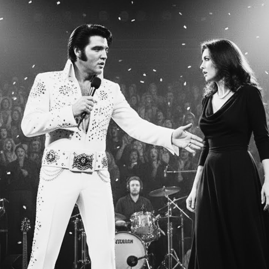 MYSTERIOUS woman joined Elvis on stage — her identity SHOCKED everyone D