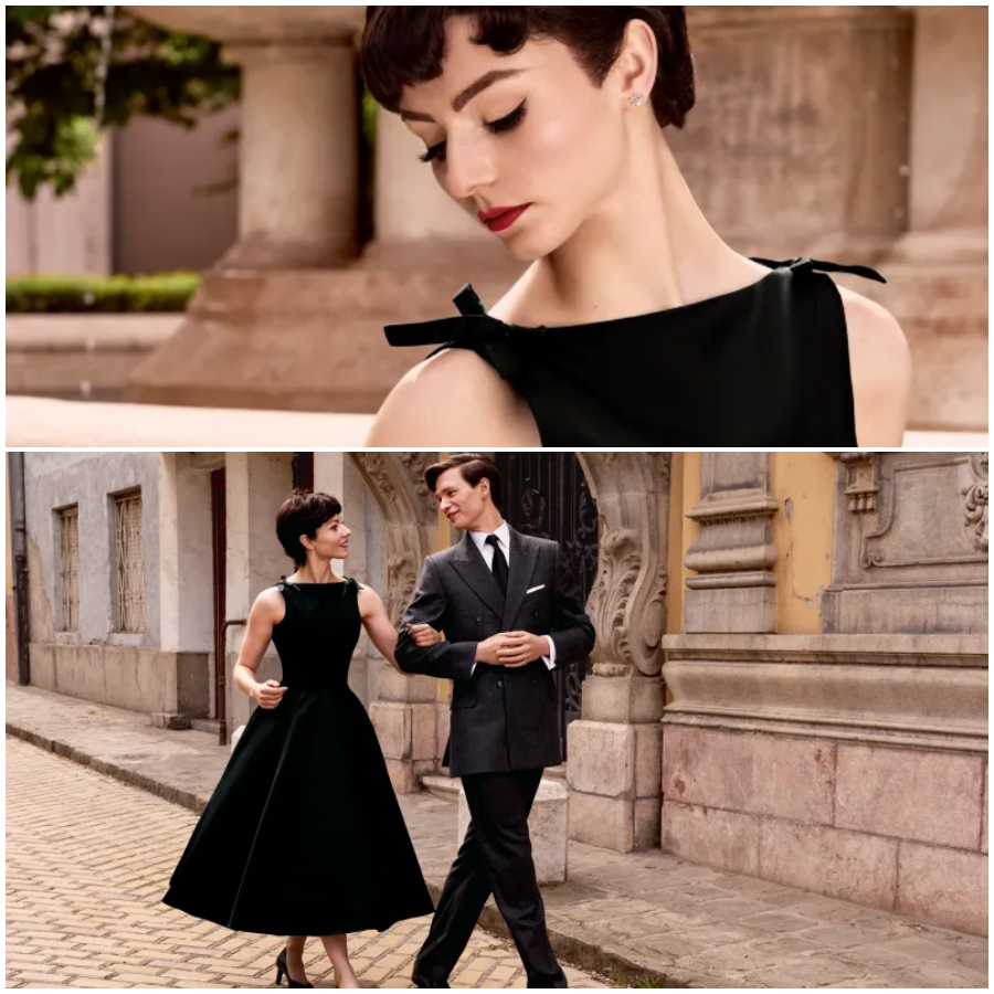 ‘Dinner With Audrey’: First Photos Of Thomasin McKenzie as Audrey Hepburn & Ansel Elgort as Hubert de Givenchy; Miranda Richardson & Judy Greer Join Cast