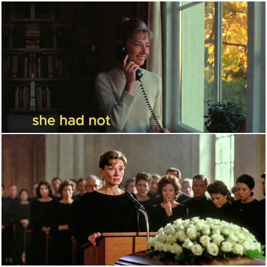 Audrey Hepburn Stood Up at Cary Grant’s Funeral — What She Said Next Silenced the Entire Room
