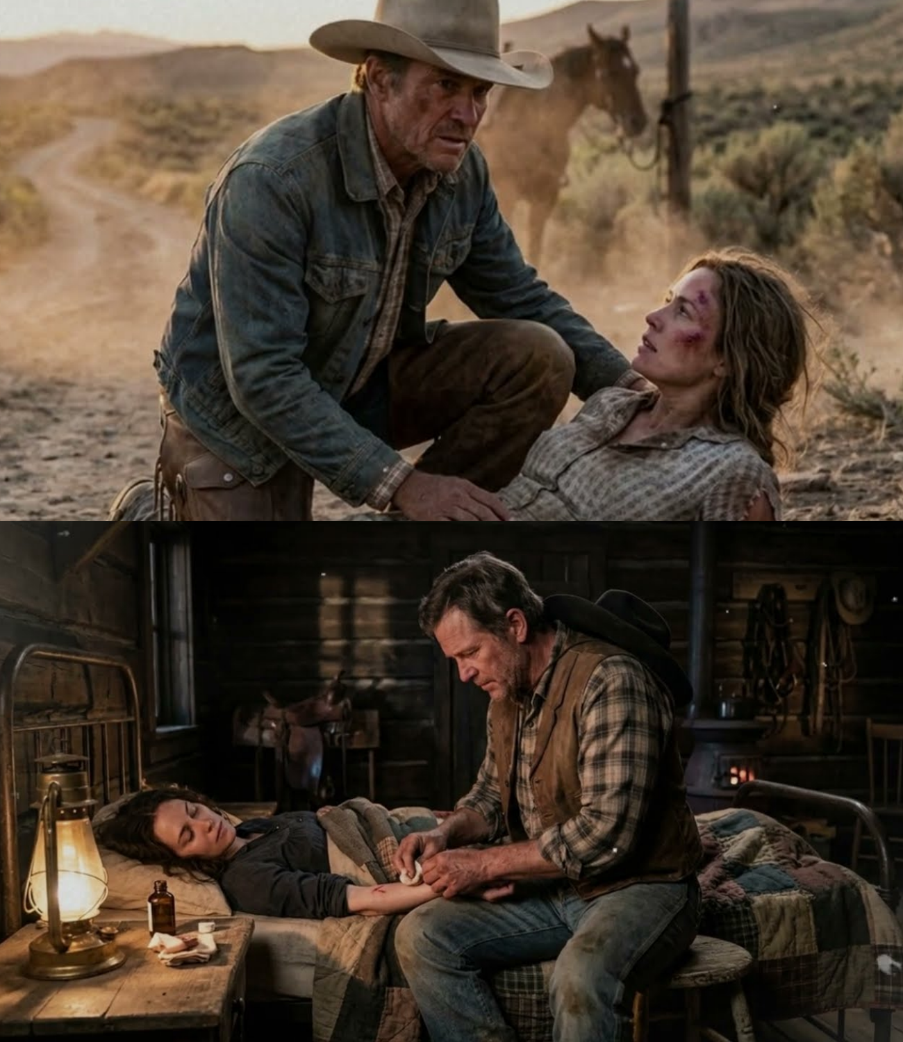 She Was Beaten And Left On The Side Of The Road, A Cowboy Found Her And Brought Her Home