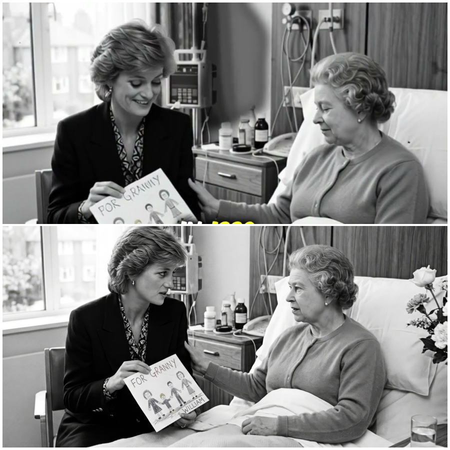 Princess Diana’s Hospital Visit With William’s Drawing Made the Queen Speak Her Name Out Loud