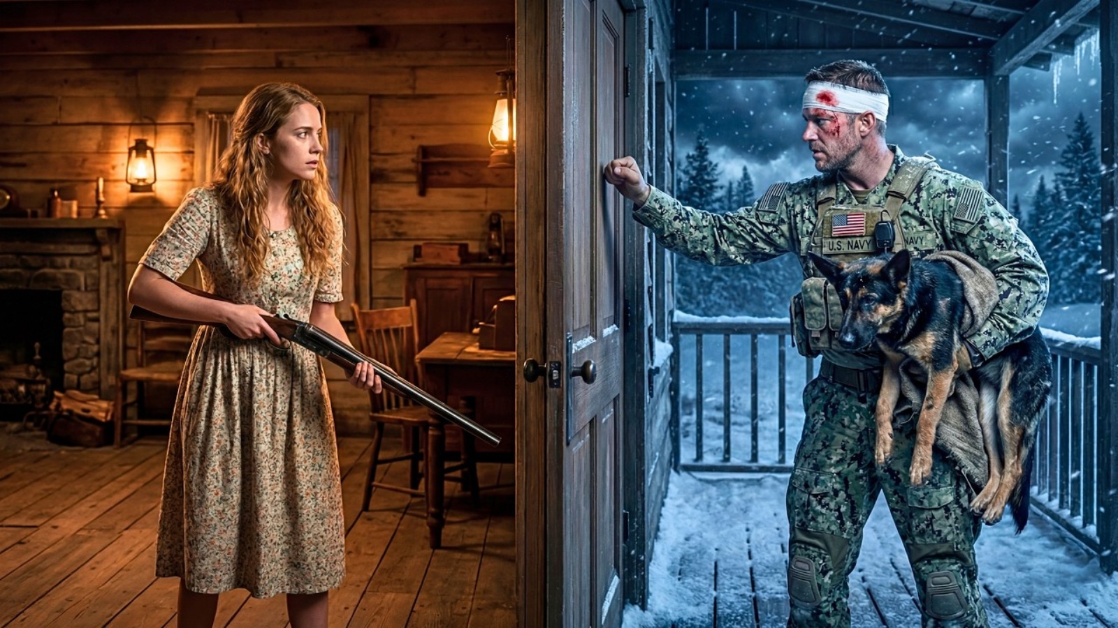 A Poor Girl Gave Shelter to a Wounded Navy SEAL and His Dog… Then He Gave Her Life Back