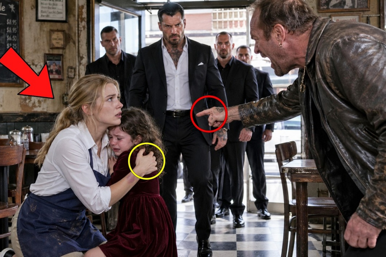Waitress Helped Quiet Girl Daily — Until Her Mafia Boss Father Walked In With 4 Bodyguards