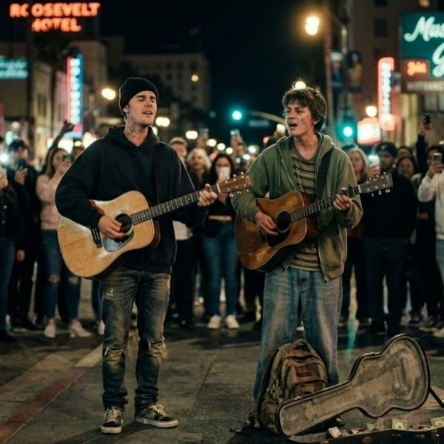 Homeless teen SINGING Bieber song when Justin SHOWED UP — what happened next made millions CRY
