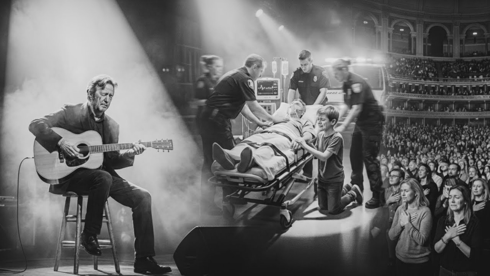 “Clapton stops ‘Wonderful Tonight’ when THIS happens — 20,000 people start crying at once”