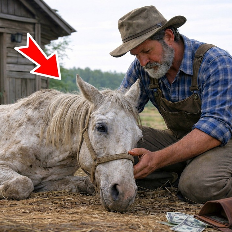 Out of compassion, the farmer bought a sick horse. He had no suspicions about its true identity.