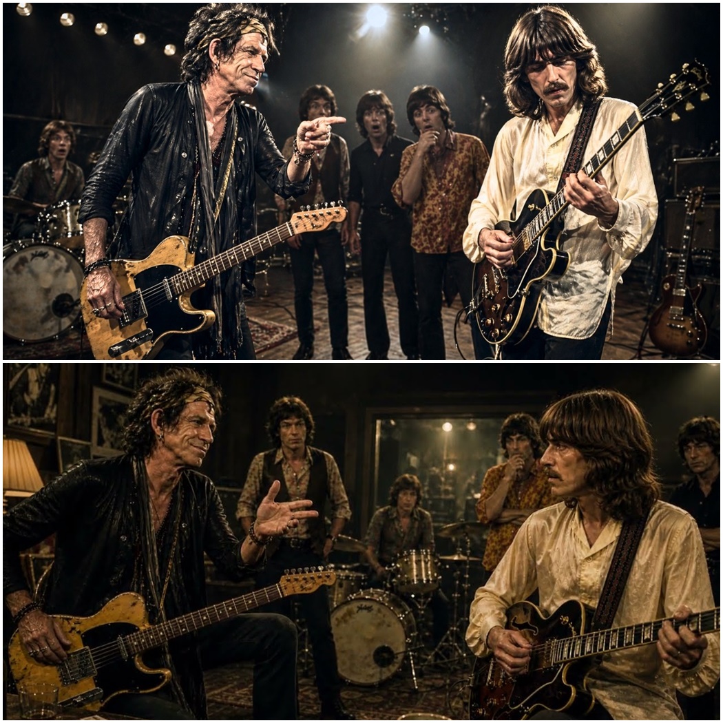 Keith Richards DARED George Harrison to Play It Live — Seconds Later, Nobody Could Speak! D